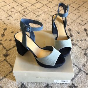 NIB Marc Fisher platform sandals